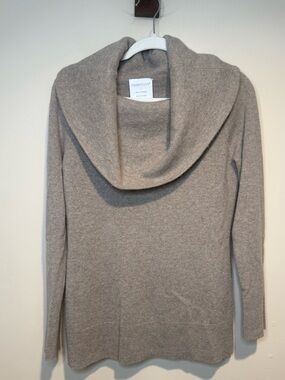 Frontgate Luxury Cashmere Cowl Drape Neck Tunic Sweater